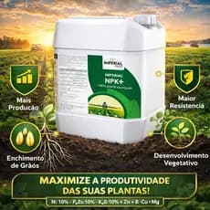 Adubo Foliar Npk 10 10 10 + B0,3% Cu0,25% Zn0,50% Mg1,0% 1 Litros Imperial Nutri