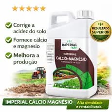 Calcário Liquido 5 Litros Fertilizante Corretor De Solo Imperial CÁCIO + MAGNÉSIO