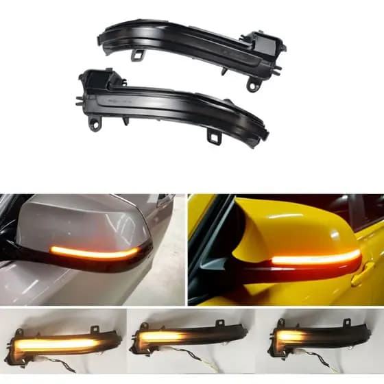 Seta Fumê Retrovisor luz sequencial BMW Série 1 2 3 4 X1 M F20 F30 F34 F36 E84 F87 i3