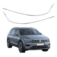 Barra acrílica DRL farol volkswagem Tiguan 2016 17 18 19 20