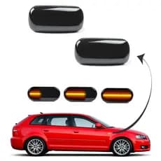 Pisca Lateral Audi A3 A4 A6 A8 TT Fumê LED Sequencial Par