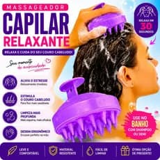 Escova Massageadora Couro Cabeludo Relaxante – Estimula Crescimento do Cabelo e Alivia Estresse