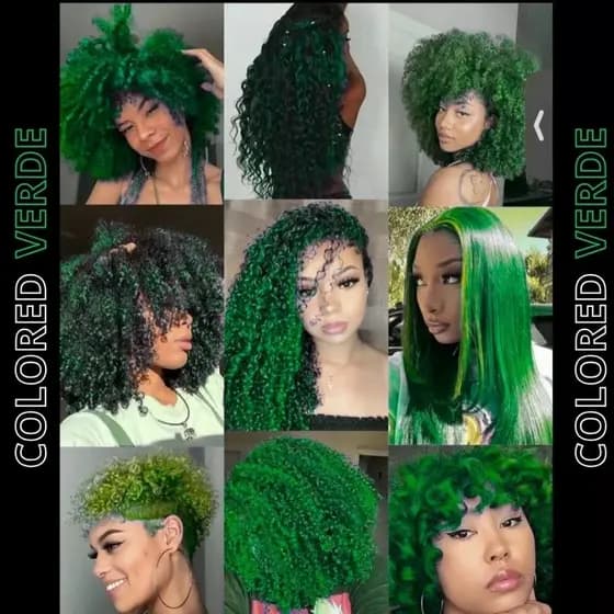 Tonalizante Verde Green Mechas Verdes fácil - S/ Amônia - Resultado 100% Natural Belleame 300g