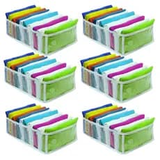 6 Colmeias Organizadoras de Camisetas 10x25x35cm G - ORGANIZALUX