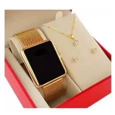 Relogio Feminino Dourado Luxo 342