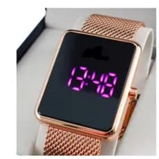 Relogio Digital Feminino Pulso Rose 342