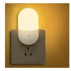 Mini Abajur de Tomada Luz Quente E Fria Led