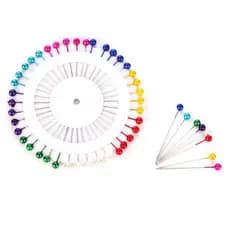 Alfinete Coloridos Para Costura Kit Com 2 Discos Com 40 Unidades Cada