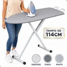 Tábua de Passar Mesa Passadeira de Roupa Compacta Reforçada Tecido Termico Dobrável Envio Imediato