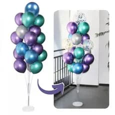 Suporte Balões Bexigas de Chão 168 cm Torre P/ até 19 Balões