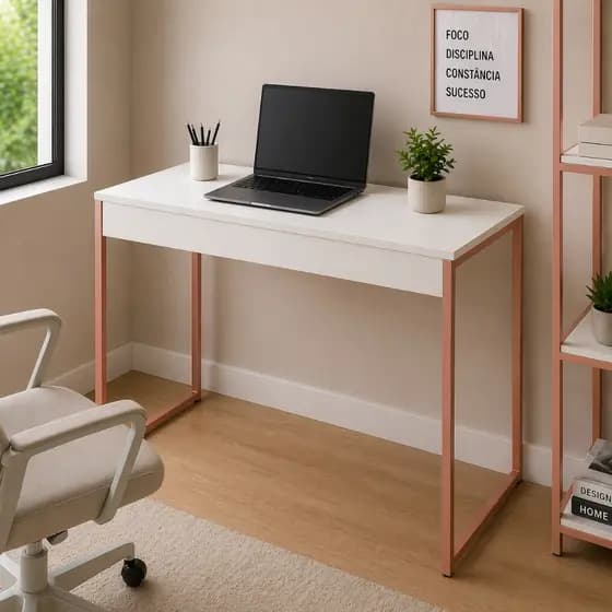 Mesa Escritório Estilo Industrial 90x45 - Para Computador/Notebook