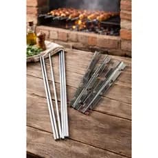 Kit Acessório para Churrasqueira de Aço Inox