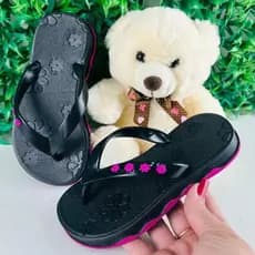 Chinelo Papete Infantil Flô Flor Confortável Antiderrapante Escola Aula Blogueirinha 2025
