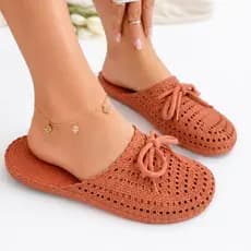 Sandália Mule Confortável Antiderrapante Feminina Croc Bico Redondo