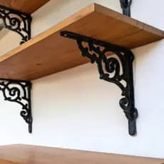 Mão Francesa De Ferro Suporte Para Prateleira Cantoneira De Ferro  Suporte Decorativo Resistente