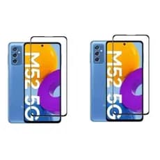 Kit 3 Kit 5 Película de Vidro 3D Grosso Samsung Galaxy M52 Borda Curva Full