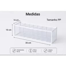 kit com 5 colmeias Organizador de Gaveta tamanho PP – Colmeia para Calcinhas, Cuecas, Meias e roupa de Bebê