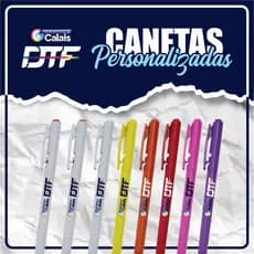 CANETA PERSONALIZADA com Impressão Colorida – 500 ou 1000 Unidades – Brindes e Eventos