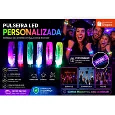 KIT PULSEIRA LED ATIVADA - FORMATURA, FESTAS E EVENTOS CORPORATIVOS