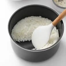 Colher de arroz de Silicone resistente a altas temperaturas, pá de arroz Vertical doméstica de qualidade alimentar, pane