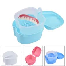 Caixa De Armazenamento De Dentaduras Dentárias , Retentor De Chaves , Dentes Invisíveis , Limpeza , Cinto Portátil