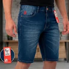 Bermuda Jeans Masculina Lycra Stretch Confortável