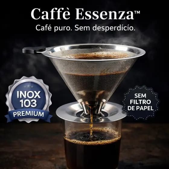 Coador de Café Inox Permanente Sem Filtro 103 Premium