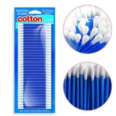 Kit Cotonete  Unidades Hastes Flexíveis Cotonete Premium Cotton Line com Pontas Algodão Natural