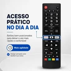 Controle Remoto Universal Para TV Smart Reposição Netflix Prime Pronto Para Usar
