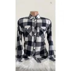 Camisa  Social Flanela Xadrez masculina  Manga Longa P ao GG