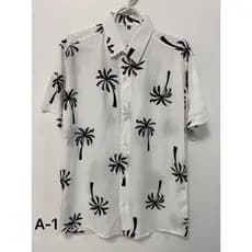 floral camisa havaiana praia verão masculino manga curta de botão tecido viscose