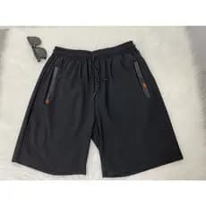 Calções masculinos importados, confeccionados em tecido de elastano com toque de seda gelada, com bolsos com zíper e pro