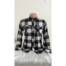 Camisa  Social Flanela Xadrez masculina  Manga Longa P ao GG