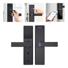 Fechadura Digital Inteligente com Impressão Digital e Teclado -  Biometrica com Tag Wifi Moderna