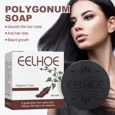 IGO0 Yiluo Heisang Sabonete Shampoo 100g Anti-Queda de Cabelo Shampoo para Cabelos Pretos