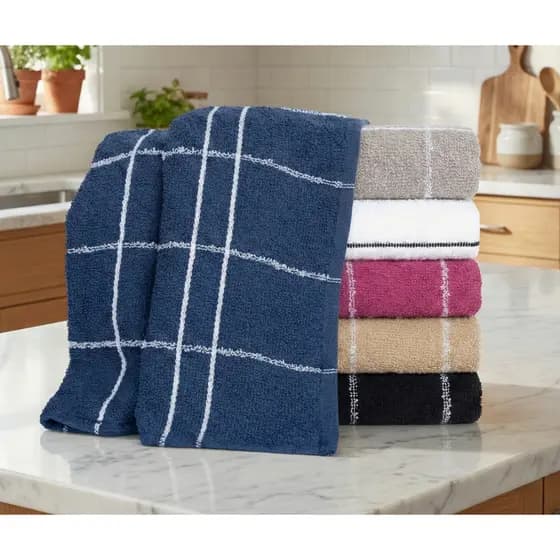 Kit Panos de Prato Felpudo Atoalhado Grande Copa Chef 100% Algodão Ótima Absorção