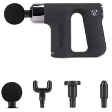 Massageador portátil de percussão sem fio recarregável com 4 cabeças massageadoras 46344