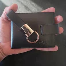 Kit Carteira Masculina Couro Legítimo + Chaveiro Presente