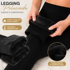Legging Feminina Peluciada Alta Elasticidade