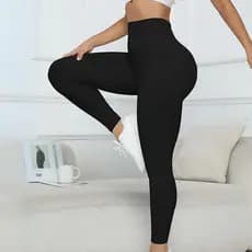 Legging Básica Feminina Cintura Alta Suplex Academia Treino Costura Reforçada