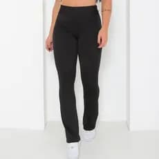 Calça Flare Legging Feminina Cintura Alta Elegante e Confortável Moda Básica