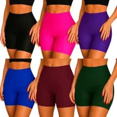 KIT 2 Shorts 3D Com Efeito Confortável Curto Várias Cores Estilo Academia