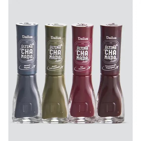 Kit Esmaltes Última Chamada com 8 Cores Sofisticadas e Atemporais