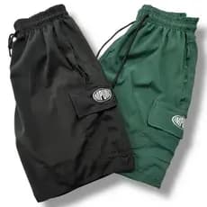 Kit 2 Bermuda Cargo Shorts Masculino 5 Bolsos Logo Refletivo Impure Streetwear sk8