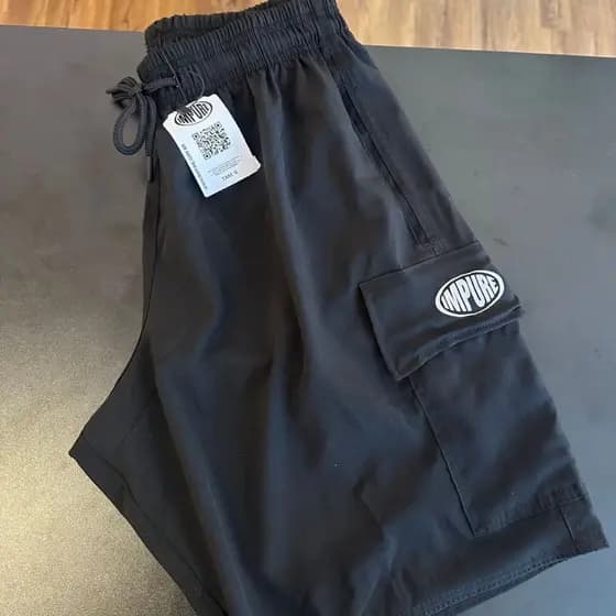 Bermuda Cargo Larga Short Masculino 5 Bolsos Skate sk8 Impure Tactel