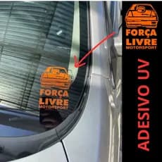 Adesivo Força Livre Arrancada Turbo Aspirado Rebaixado Pista DTF UV Resinado Kit C/ 2