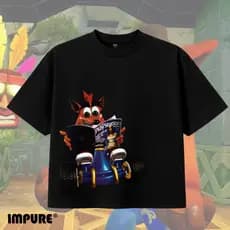 Camiseta Masculina Boxy – Bandicoot Kart Retro | 90s Streetwear Series