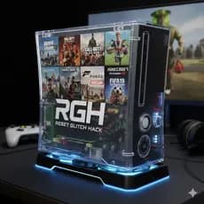 HD interno 500GB com case Xbox 360 RGH/Aurora 246 títulos XBox 360 + 10000 jogos emuladores