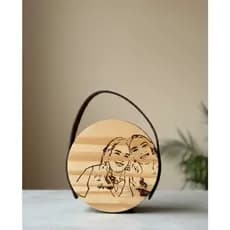 Placa Pinus personalizada com a foto que quiser (medida 10cm x 10cm)