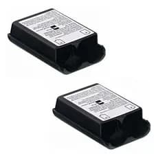 2 Capas Suporte Tampa Pilha De Controle Preta Xbox360 Preta